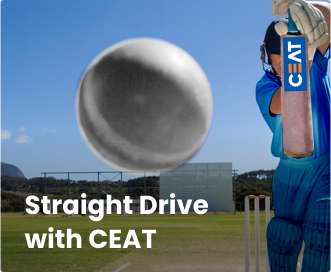 Straight drive with CEAT Cricket bat